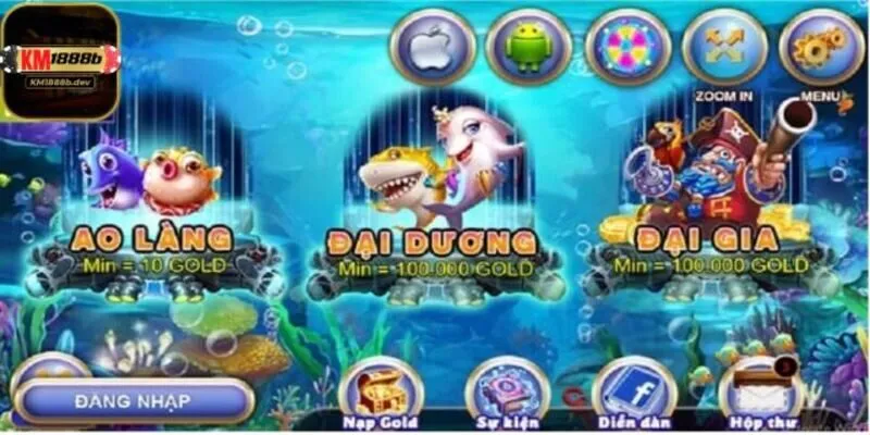 Bắn Cá Xèng KM1888B bắn mục tiêu mới